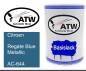 Preview: Citroen, Regate Blue Metallic, AC-644: 500ml Lackdose, von ATW Autoteile West.